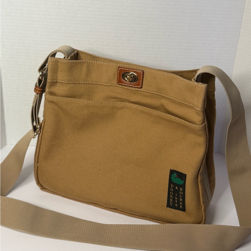 Dooney & Bourke Brown Canvas Men's Messenger Bag